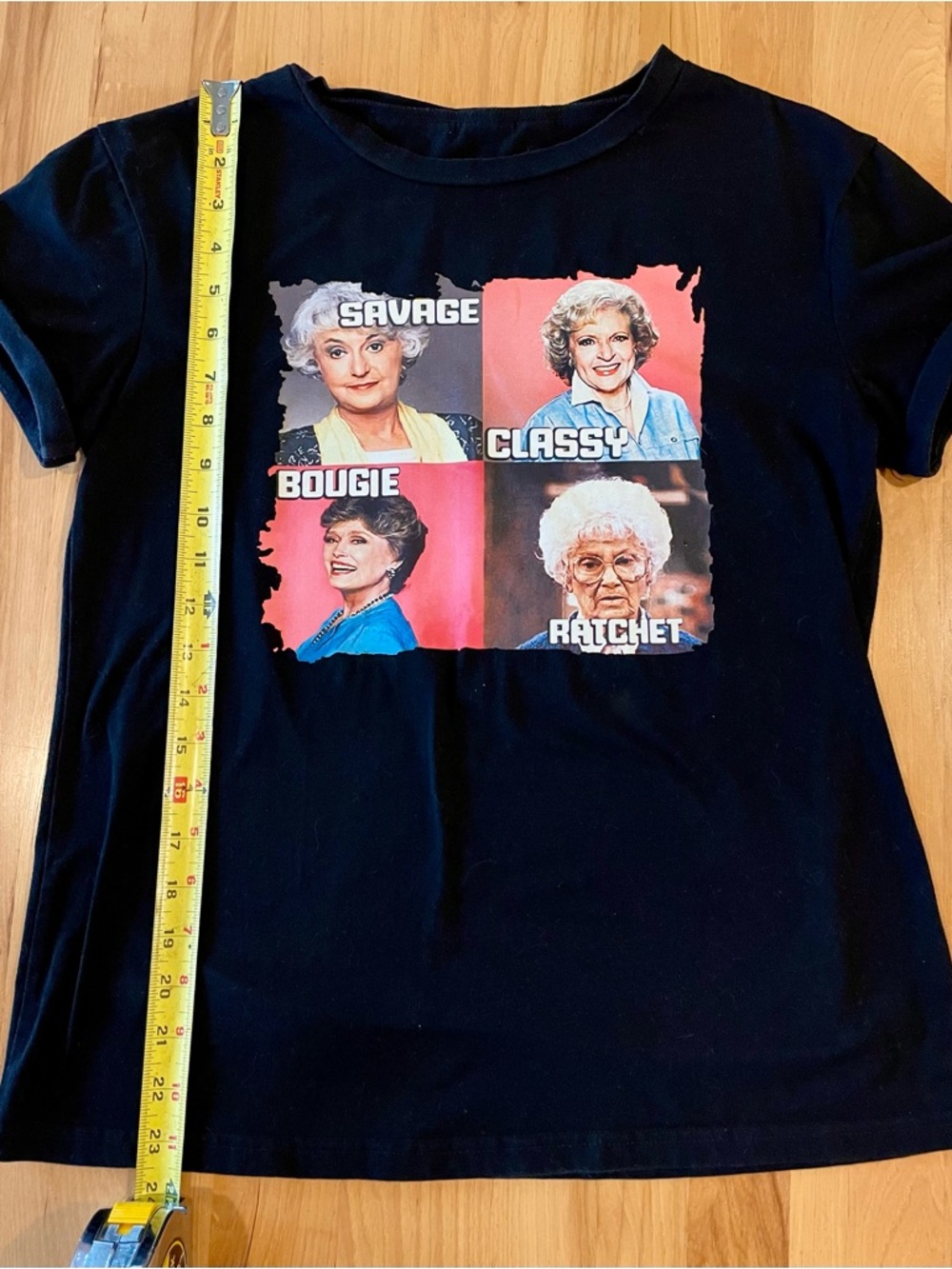 Golden Girls Graphic Tee with Color Block Faces